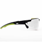POMPEIA, Óculos Esportivos preto-verde Lentes transparentes (12 Unidades)