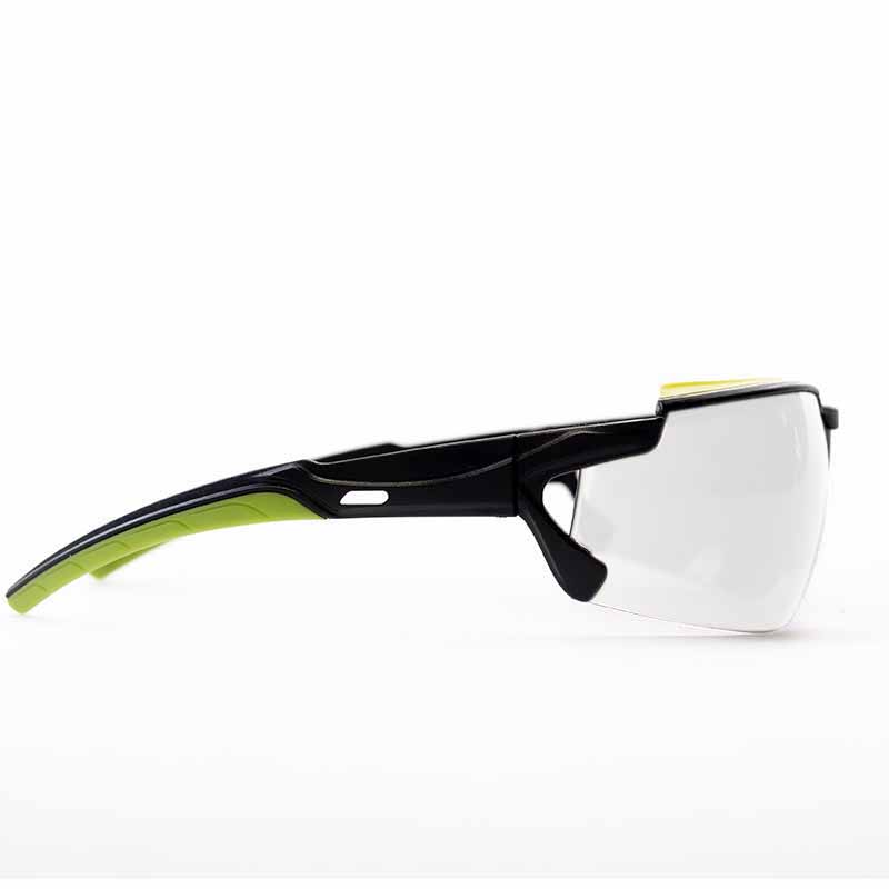 POMPEIA, Óculos Esportivos preto-verde Lentes transparentes (12 Unidades)