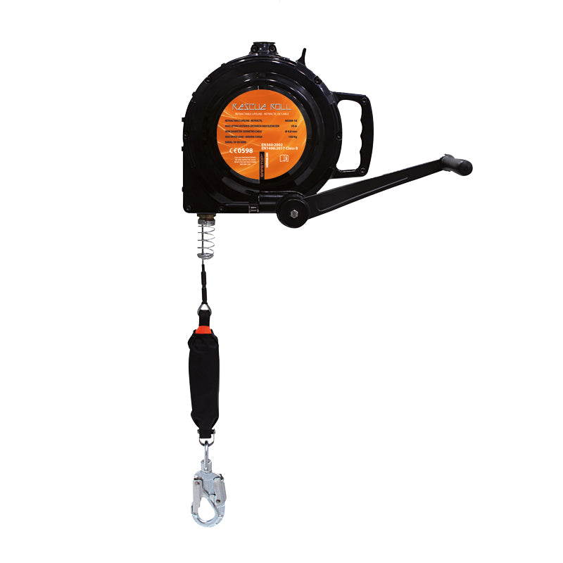 Equipamento de Proteção Profissional RESCUE-ROLL, guincho de cabo de 25 m para tripés para segurança profissional