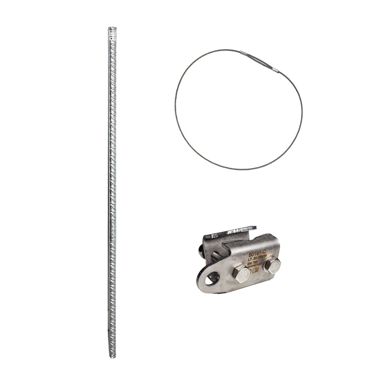 CONJUNTO DE ANCORAGEM DE TALUDES COM ESPIGÃO 1,2m + FIXAÇÃO DE ESPIGÃO + VERIFICADOR equipamento de proteção profissional