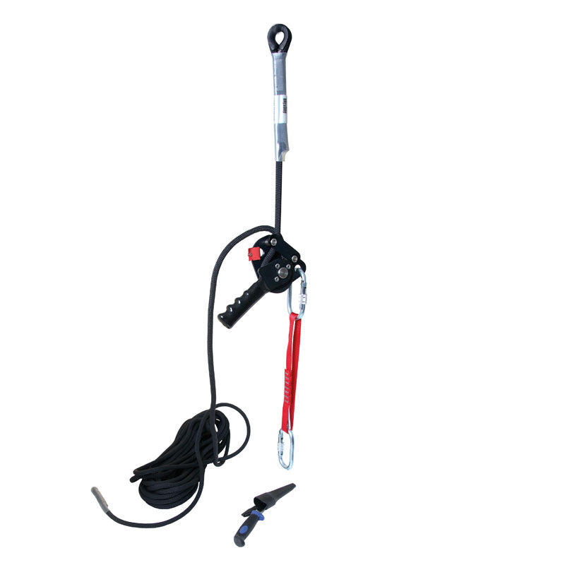 Equipamento de Proteção Profissional SISTEMA DE DESCIDA, com corda de 40 m 11 mm para segurança profissional