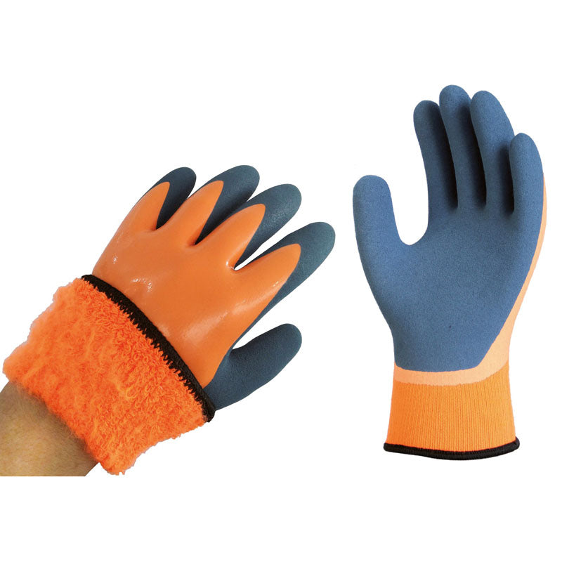 THERMOFOAM, luva de látex impermeável com forro anti-frio (12 pares)