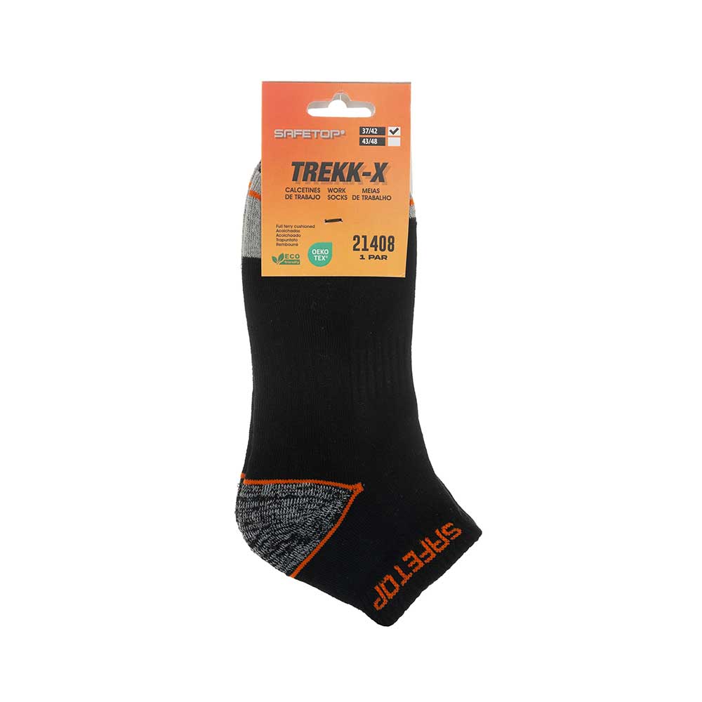 TREKK-X, Meias de Cano Alto, Reforço de Cordura no Calcanhar, PAR