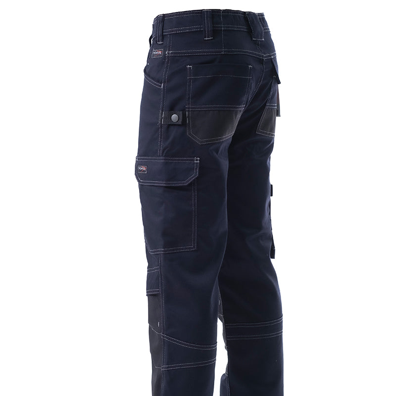 TRIVES, calças Oxford azuis de algodão elástico, tamanhos S-3XL