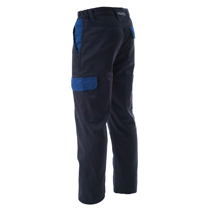 Calça elástica VENLO, com vários bolsos e dois tons