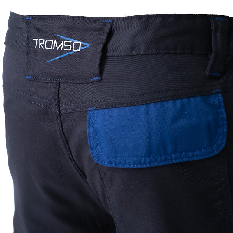 Calça elástica VENLO, com vários bolsos e dois tons