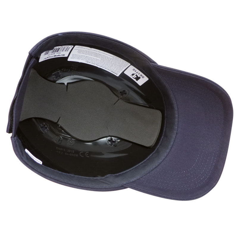 Gorro de protección de algodón con visera, de estilo deportivo, azul marino EN812