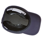 Gorro de protección de algodón con visera, de estilo deportivo, azul marino EN812