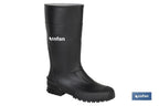 Bota de Agua | Alta | Fabricada PVC | Cor Negro | Forro Interior de Malha
