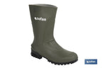 Bota de Agua | Meio Cano | Fabricada PVC | Cor Verde | Sola AntiDerrapante