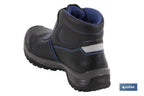 Bota de Pele | Cor negro | Fecho de Velcro | Segurança S3 | Modelo Urian | Biqueira de Carbono Light