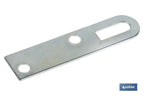 Chapa de suporte | Medida: 17 x 70 mm | Aço Galvanizado