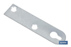 Chapa de suporte tipo Boca chave| Medida: 17 x 70 mm | Para suporte de objetos