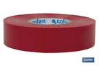 Fita isoladora | 180 microns | Cor Vermelho | 19 mm x 20 metros
