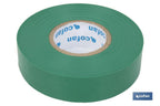 Fita isoladora | 180 microns | Cor Verde | 19 mm x 20 metros