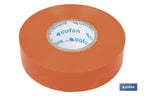 Fita isoladora | 180 microns | Cor Laranja | 19 mm x 20 metros
