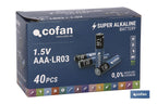 Pilhas Alcalinas - LR03 AAA/1,5V