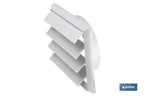 Cofan Griglia di ventilazione con 4 lamelle mobili | ABS bianco | Varie dimensioni