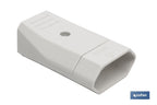 Ficha bipolar Femea | Cor branca | 10 A - 250 V